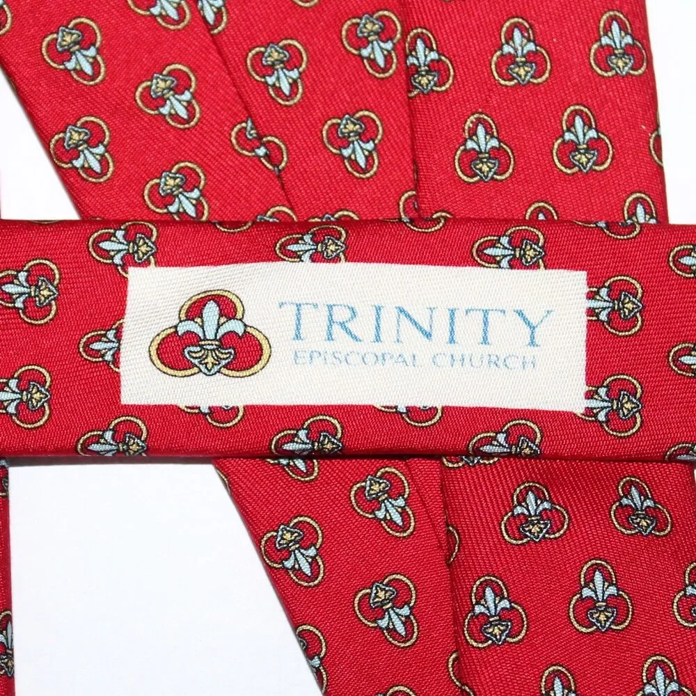Vineyard Vines Necktie custom collection Trinity Episcopal Church Silk red